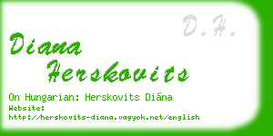 diana herskovits business card