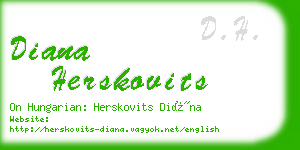 diana herskovits business card